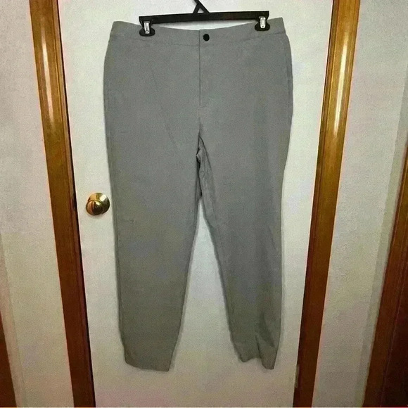 Banana Republic Pants Straight Leg Lightweight Men 38x30 Gray Casual Performance - Picture 1 of 10